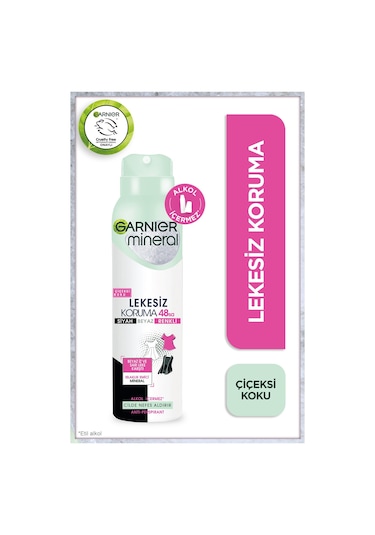Garnier Mineral Lekesiz Koruma Antiperspirant Kadın Deodorant 150 ML