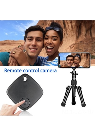 Geeroyoo S1 Siyah Bluetooth 4.0 Akıllı Kayıp Engelleme Cihazı - Uzaktan Konumlandırma, Alarma Ve Telefon Uyarlı Fotoğraf Çekici Kutu Paketi, 2 Adet