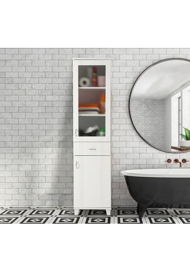 Lake Çok Amaçlı Banyo Ve Mutfak Dolabı Beyaz Çok Renkli