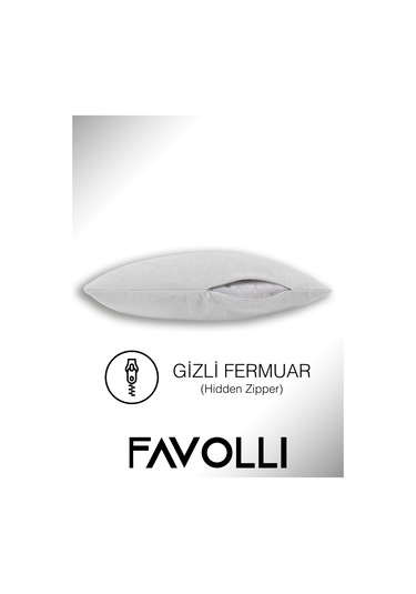 Br Favolli Kadife Dokulu Beyaz Rebnk Kırlent Kılıfı Dream Serisi Punch Için Uygun Gizli Fermuar Beyaz