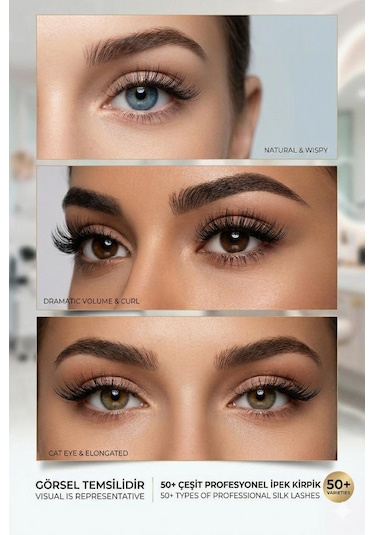 Ocean 0.10d Dramatik Kıvrım 10 Mm Soft Eyelash Doğal İpek Kirpik 16'lı