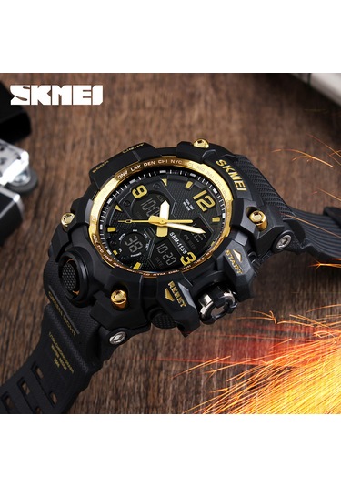 Anı Güzellik Erkeklerin Büyük Su Geçirmez Elektronik Saati, Moda Çok Fonksiyonlu Açık Hava Spor Saatleri, Spor Saati, Öğrenci Saati 1155b Siyah. Çok Renkli