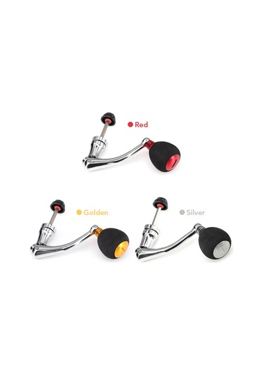 Xindoker Tam Metal Eva Eldivenli Sahte Balık Makinesi Kolu - Sağlam, Pürüzsüz Kullanım - Altın Renk - Büyük Boy 4000/5000/6000 Serisi