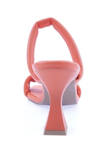 Dgn 3025-23y Kadin İki Sirali Bantli Kadeh Topuklu Terlik 3025-2261-R1321 Turuncu