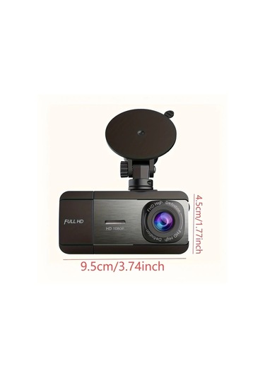Xuweiwei 1080p Dual Lens Dual Camera Without Card Araç Kamerası Geniş Açı Hd Gece Görüşü Döngü Kayıt Hareket Algılama 2 Ips Ekran Ön Ve Kabin Dvr