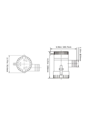 Seaflo Sintine Pompası 1100 Gph 12v