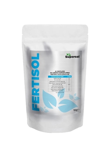Supersol Fertisol Nk Harmanlanmış Gübre 1 Kg 1 kg