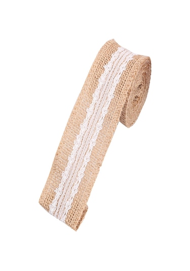 Ranyeek 2m Uzunlukta 5cm Genişlikte Paspas + Pudra Dokulu Dıy El İşleri, Noel, Düğün Dekorasyonları, Geri Stili Süs Malzemesi - G Modeli