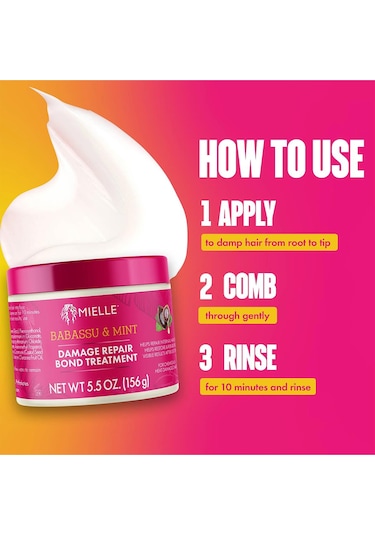 Mielle Babassu & Mint Onarıcı Ve Bağ Güçlendirici Saç Maskesi 156gr