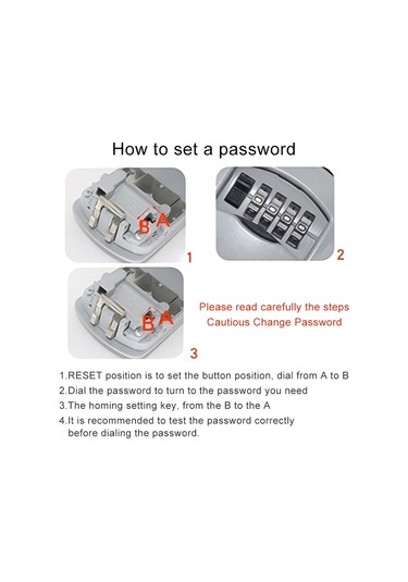 Sones Duvara Asılan Anahtar Saklama Kutusu Metal 4 Haneli Şifre Kilidi Yeşil