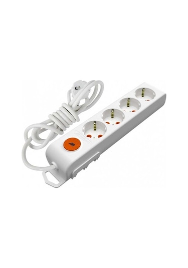 Mutlusan 001 175 420002 01 00 Rı Tech Dörtlü Anahtarlı Topraklı Grup Priz Çocuk Korumalı 1 Mt