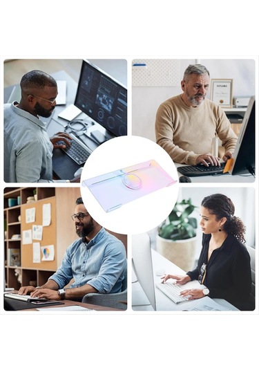 Xindoker Ergonomik 25 Derece Eğimli Akrilik Klavye Standı - Bilek Yorgunluğunu Azaltır, Kaymaz Tabanlı