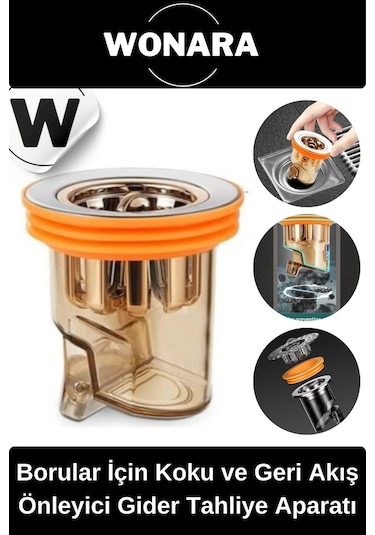 Premium Mutfak Banyo Uyumlu Dn40-dn50 Borular İçin Koku Ve Geri Akış Önleyici Gider Tahliye Aparatı