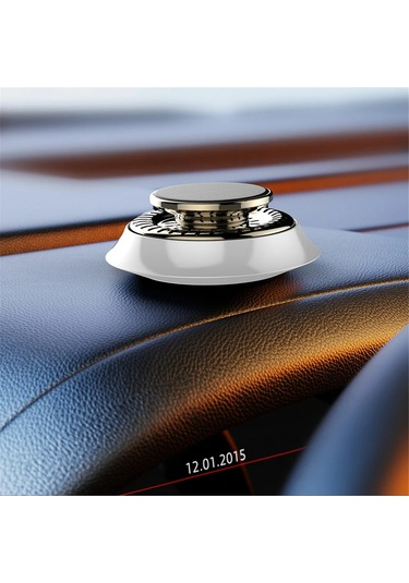 Yaozixa Güneş Enerjili Otomobil Aromaterapi Dağıtıcı - Rotatif Oto Kokusu - Deniz Ruhu - Beyaz - Hızlı Koku Yayma Ve İç Mekan Odağı