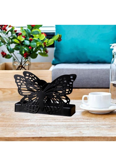 Homyl Peçete Saklama Tutucusu, Dik Kağıt Havlu Tutucusu Siyah