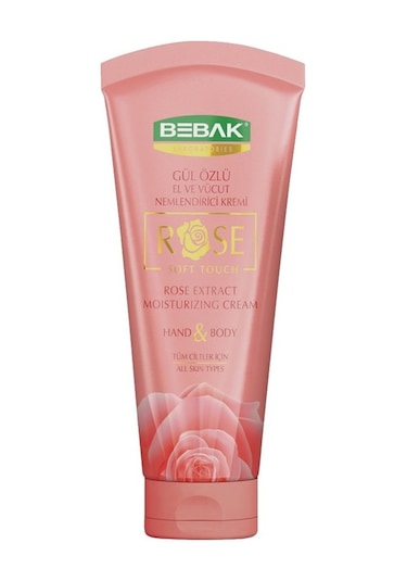 Bebak Gül Özlü El ve Vücut Nemlendirici Kremi Tüp 75 ML