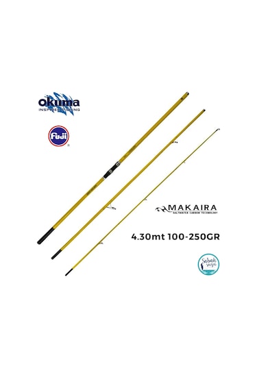 Okuma Makaira Surf 4.30 Mt 100-250gr 3p Surf Kamış