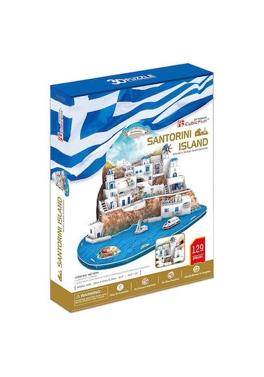 129 Parça Puzzle Santorini  Island