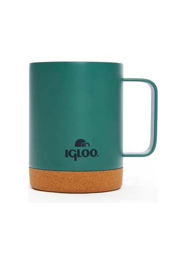 Çelik Mug Termos - Igloo - Cork - 350ml - Yeşil - 205696 Çok Renkli