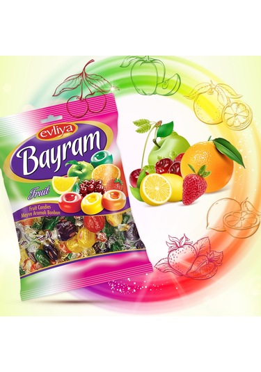 Evliya Bayram Meyve Aromalı Bonbon 350 G