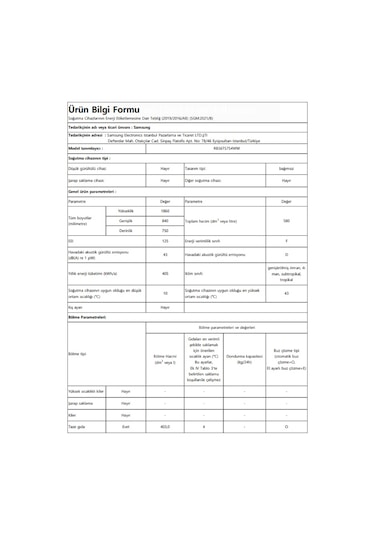 Samsung RB56TS754WW Twin Cooling 561 L A++ No-Frost Kombi Tipi Buzdolabı