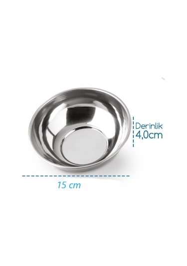 Hsgl Kase Tas Çorba Yoğurt Vb Çelilk 430 Tas Genişlik 15 Cm Tas No:2