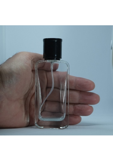 Parfüm Ve Kolonya Şişesi 50 Ml 10 Adet Iphone Siyah Kapak Cam Şişe