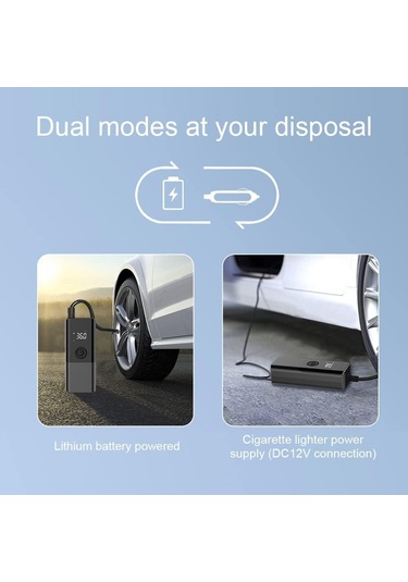 Arion Czk Şarjlı Led Işıklı Akıllı Araç Lastik Hava Pompası Kompresörü