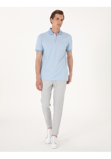 Pierre Cardin Erkek Açık Mavi Tişört 50306862-vr003 Açik Mavi