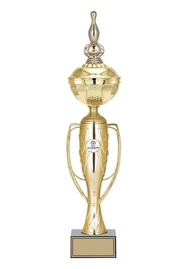 Odak Kupa - Figürlü Kupalar - Bowling / Labut Figürlü Kupalar Fg-071 A - 51 Cm Altın - Beyaz