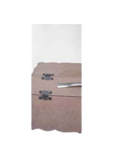 Ahşap Mdf Bay 2 Kapaklı Takım Dikiş Çantası 36x24x19