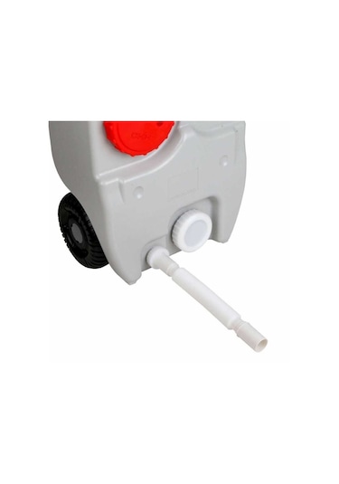 Porvaletti Portatif Tekerlekli Su Tankı 40 L Beyaz