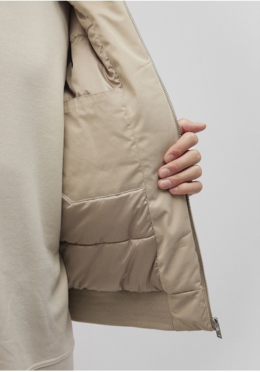 Mavi - Dik Yaka Bej Bomber Ceket 0110465-86559 Bej