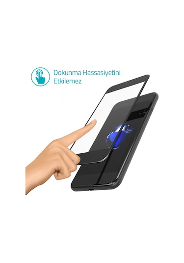 Bufalo Realme C15 Ekran Koruyucu 5D Temperli Cam Siyah