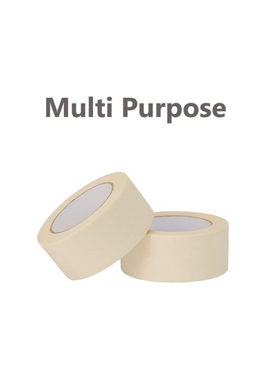 Geniş Maskeleme Bandı 2 İnç, 6 Paket Beyaz Maskeleme Bant Yığın Çoklu Paket, Genel Amaç