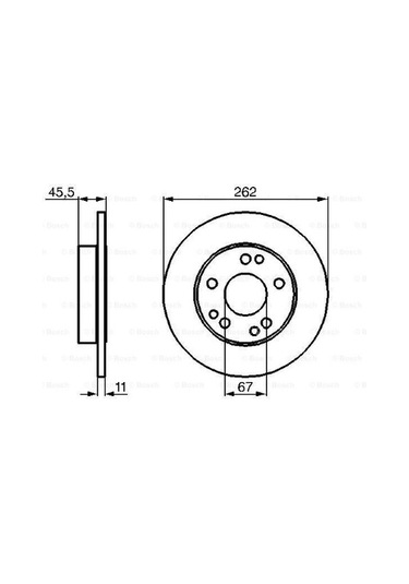 Mercedes 190 Serisi 201 E 2.0 1982-1993 Bosch Ön Disk 2 Adet