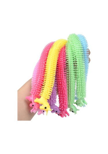 Fidget Oyuncakları Solucan Yılan Erişte Dokulu Duyusal Pcs 10 Adet B Diğer