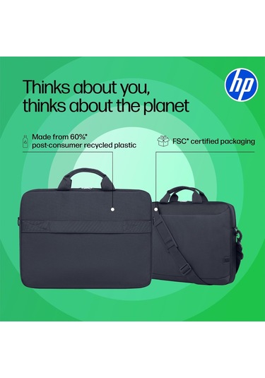 Hp 16 Inç Laptop Evrak Çantası, 600d Geri Dönüşümlü Polyester, 12 Çok Renkli