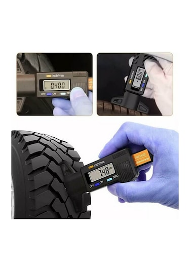 Dijital Göstergeli Araç Lastik Diş Derinlik Ölçer - Lastik Kumpas