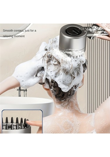 Vkemall 3 Modlu Masajlı Filtreli Duş Başlığı - Gri C Tipi, Kolay Kurulum, Yüksek Basınçlı, Abs Malzeme Gri
