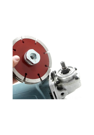 Singree M10/m14 Vida Bağlantılı Çelik Açılı Taşlama Adaptörü - 44.3x32x17mm Gümüş Renk