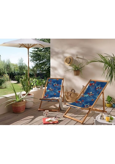 Bluehomeconcept Adawall Home Blue Superman Şezlong