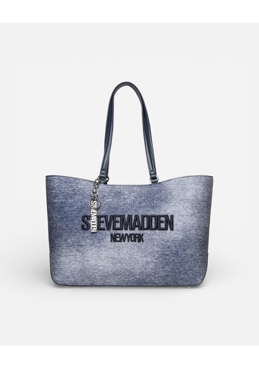 Steve Madden Bcocos Denım Kadın Denim Omuz Çantası Bcocos Mavi