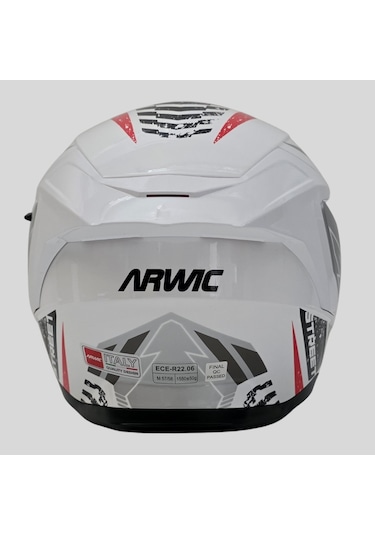 Arwic Street Model Yarım Motosiklet Kaskı Ar836 Beyaz