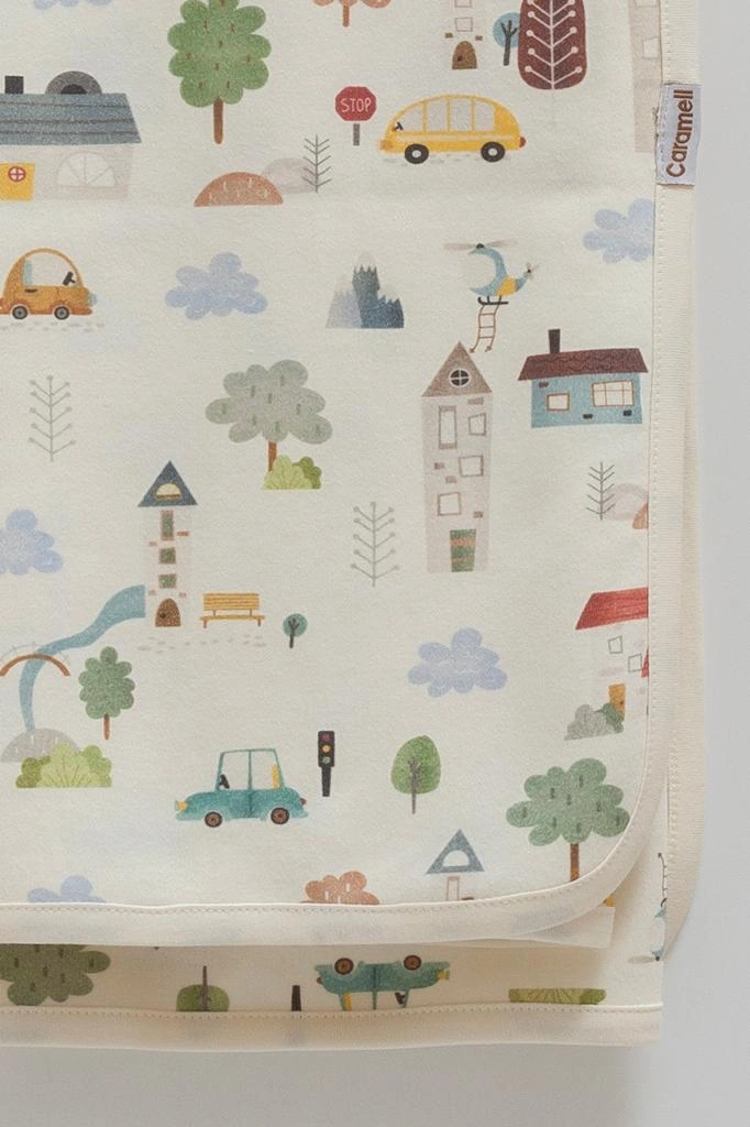 Caramell 3'lü Bebek Seti Pamuk 75-85 CM 1 Müslin Battaniye + 1 Penye Battaniye + Emzik Askısı Hediyelik Cappuccino Crml.cpcn.bte2205 Çok renkli