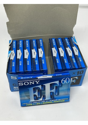 SONY EF60 BOŞ TEYP KASETİ 10'LU PAKET