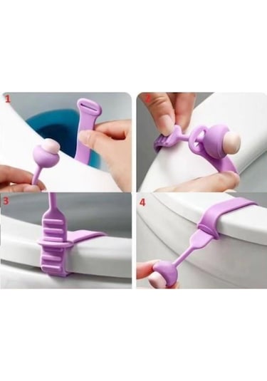 2 Adet Mantar Tasarımlı Klozet Kaldırma Aparatı Klozet Kapağı Tut