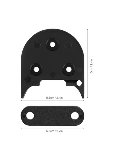 Leezsing Xiaomi M365 İçin 10 İnç Jant Donanımı - Siyah: Çamurluk Arayüzü, Ayak Tutucu Arayüzü, Vida Ve Led Uzatma Kablosu