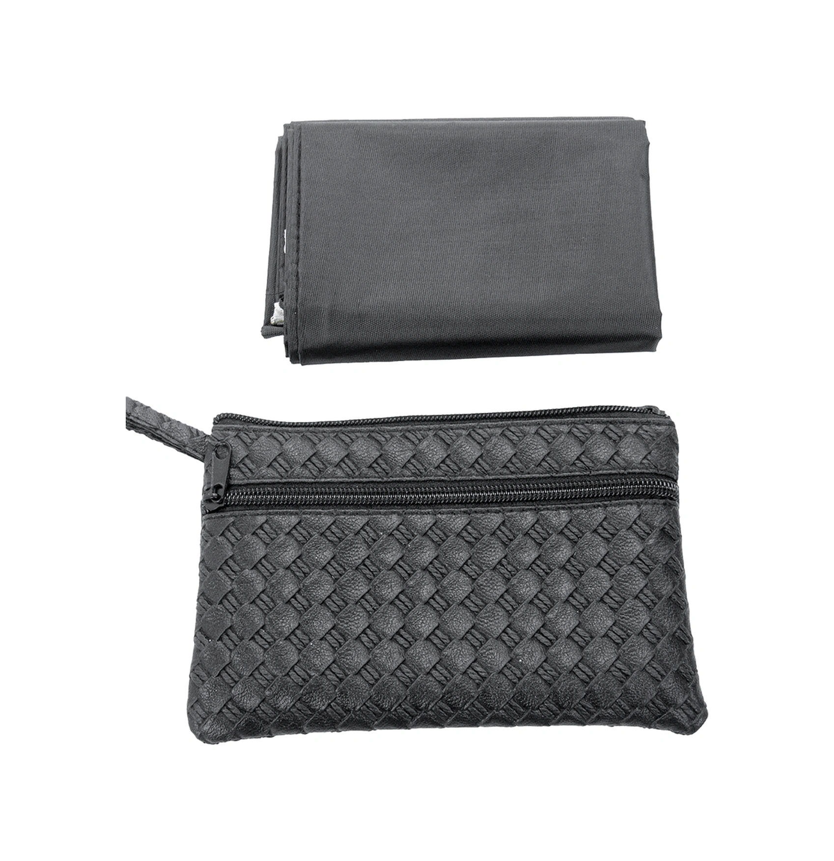 Çantalı Pratik Seccade - Katlanabilir, Su Geçirmez, Taşınabilir Namazlık Siyah