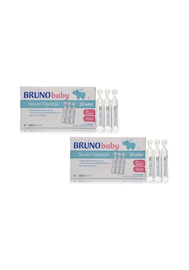 Bruno Baby Serum Fizyolojik Damla 5 ML x 20 Flakon (2 KUTU)